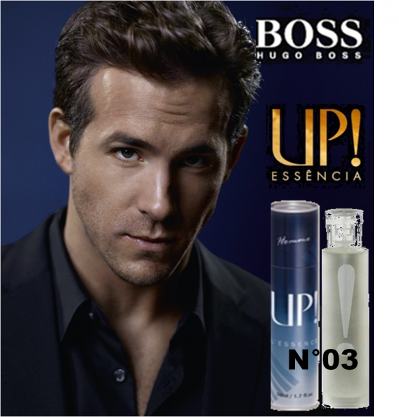 Perfume Masculino 50ml - UP! 03 - Boss / Fougère-ambarado